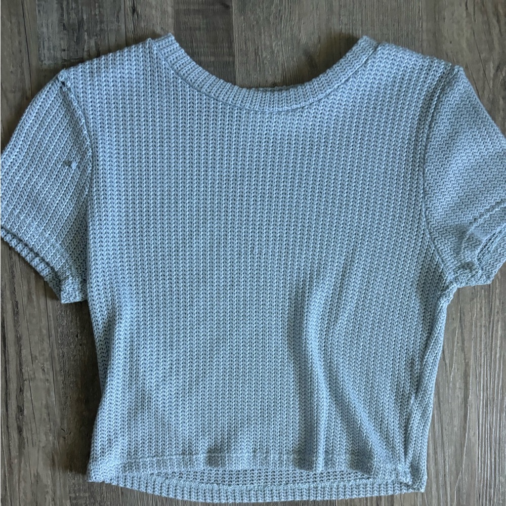Blue Crop T-Shirt